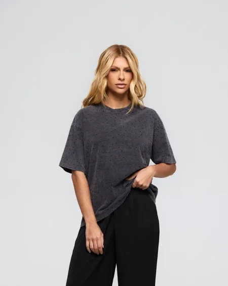 T-shirt Oversized Estonada - CRYSTAL