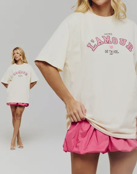 T-Shirt Oversized - L´AMOUR